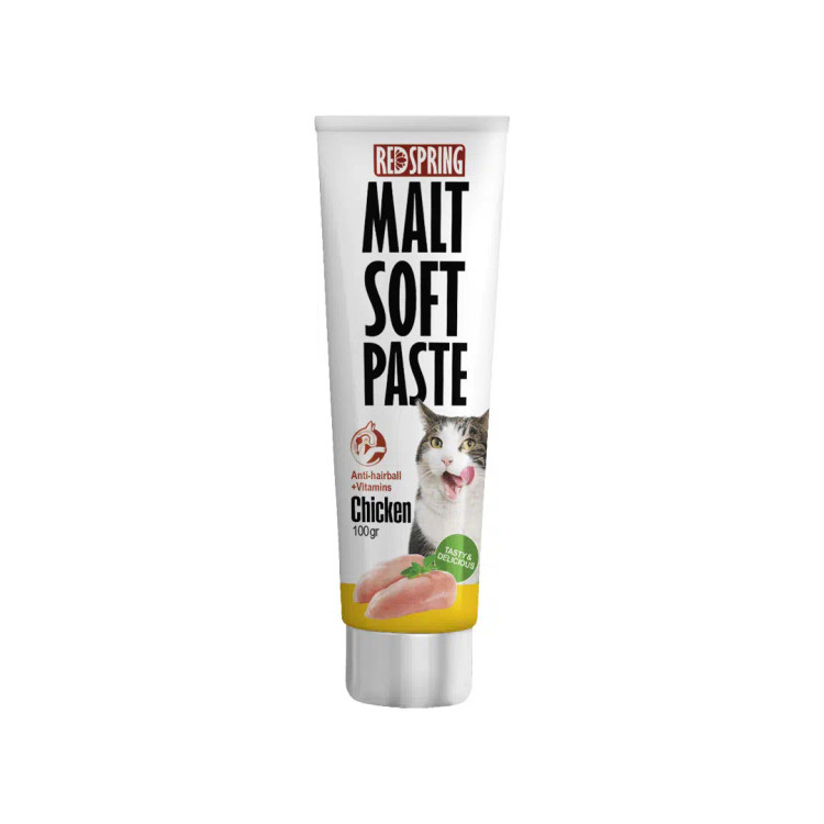 خمیر مالت گربه رداسپرینگ با طعم مرغ Redspring Malt Soft Paste Chicken وزن 100 گرم