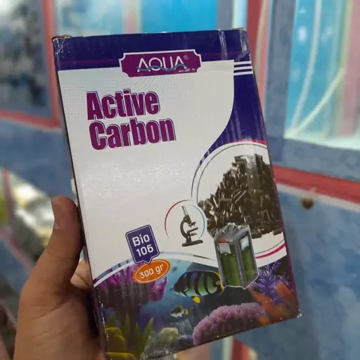 زغال اکتیو آکواریوم آکوا Bio106 بسته 300 گرمی
