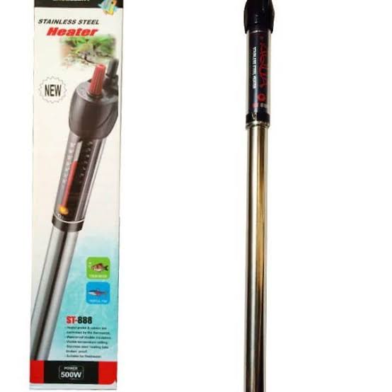 بخاری استیل ضدزنگ آکواریوم آکوا مدل 500W ST-888